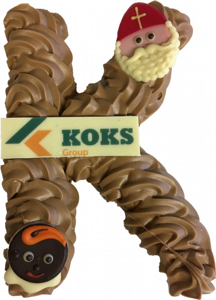 Chocoladeletter met LOGO – bestellen vanaf 15 stuks