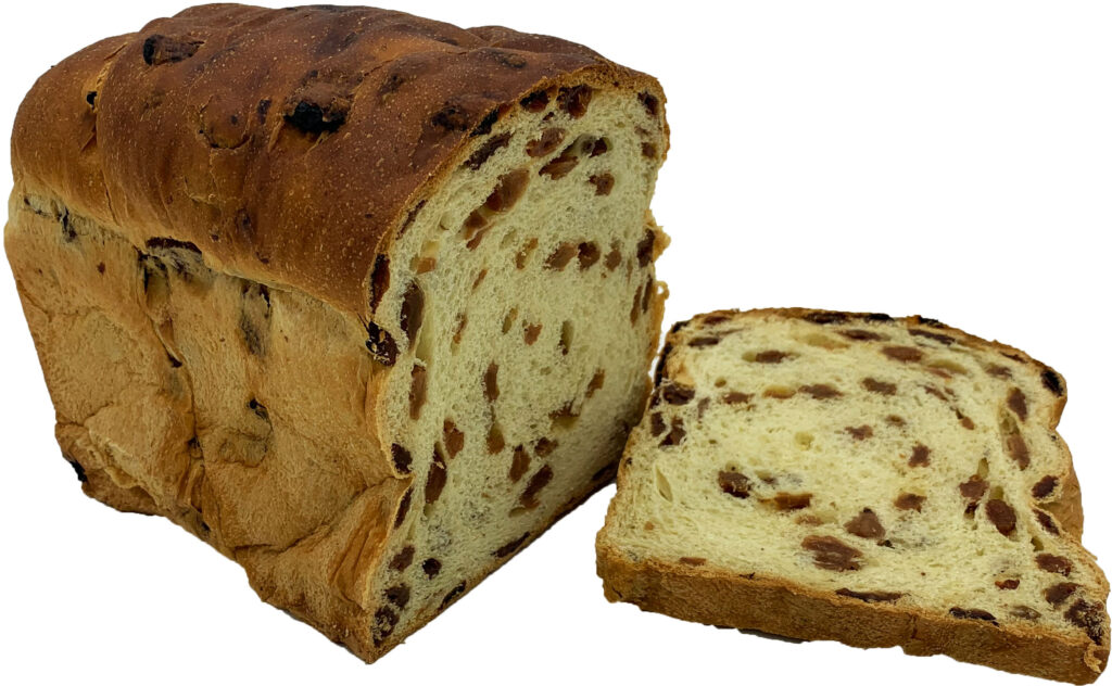 Rozijnenbrood, Wit, Half