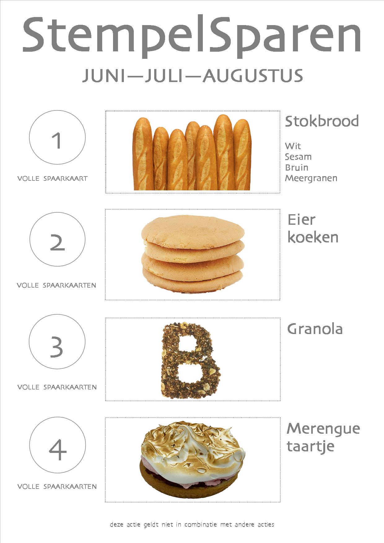 StempelSpaar Gratis Producten