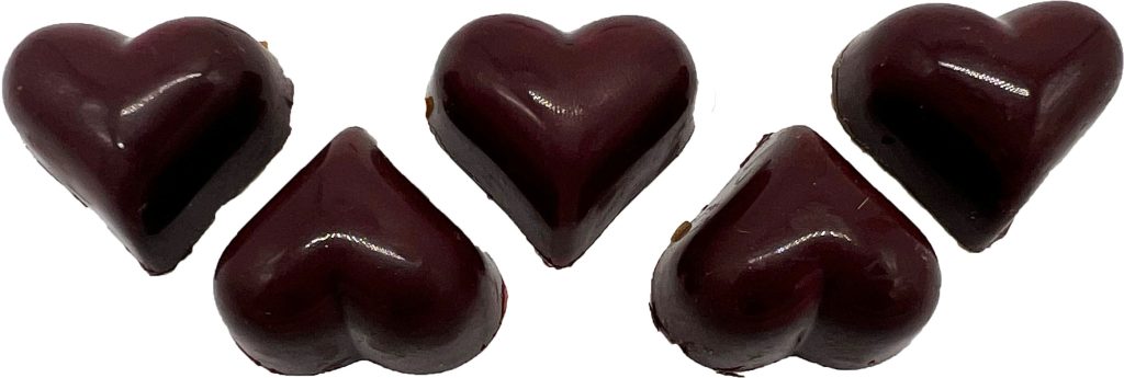 Valentijn bonbons – 5 stuks – salted caramel – verkrijgbaar vanaf 6 februari t/m 14 februari