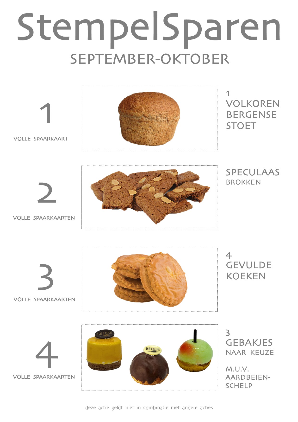 StempelSpaar Gratis Producten SEPTEMBER-OKTOBER